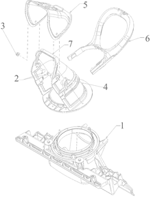 Chute Diagram and Parts List for 31A-2M1EB00 2022 Yard Machines Snow Blower